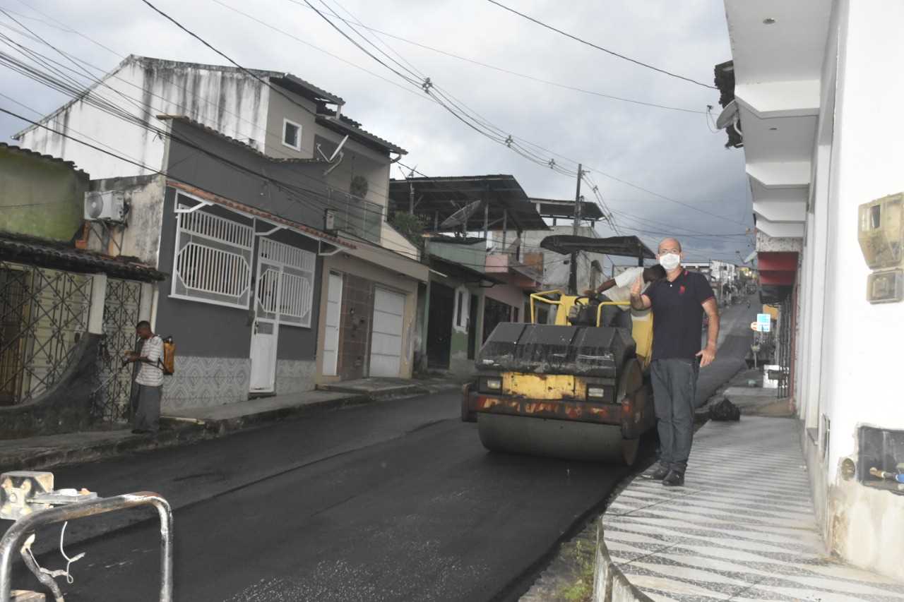 Camacã: O Asfalto na Cidade Alta em fase de conclusão